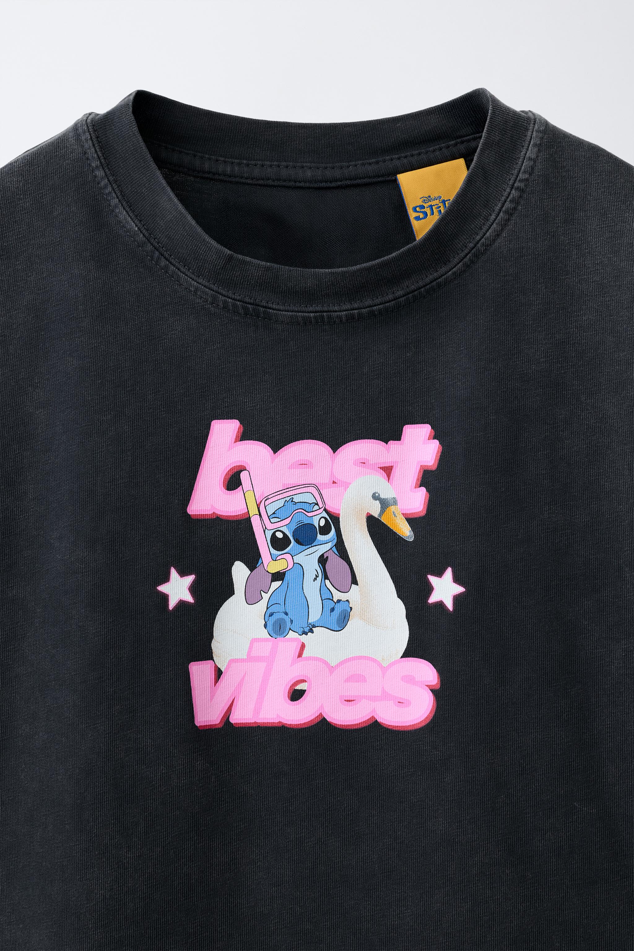 T-SHIRT EFFET DÉLAVÉ LILO & STITCH © DISNEY